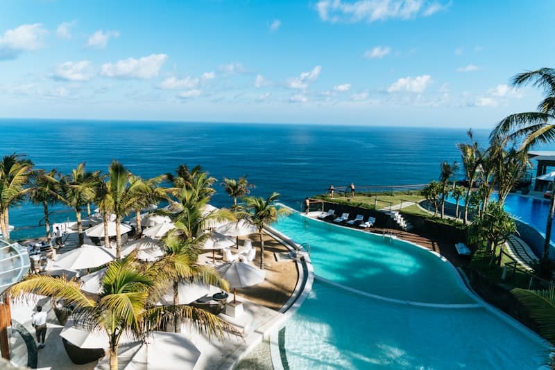 Beachfront resort with ocean view in Thailand